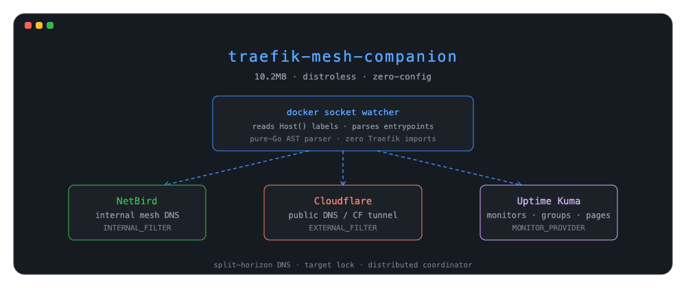 Zero-Config DNS and Monitoring for Your Traefik Homelab